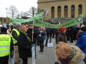 Demonstration Götaplatsen, 22 nov